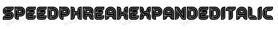 SpeedPhreakExpandedItalic-nRAnP字体转换