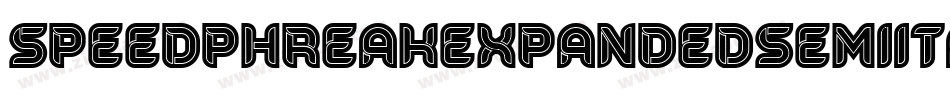 SpeedPhreakExpandedSemiital-1Gj9g字体转换