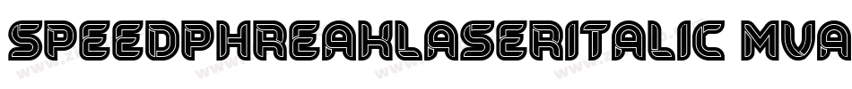 SpeedPhreakLaserItalic-MVABY字体转换