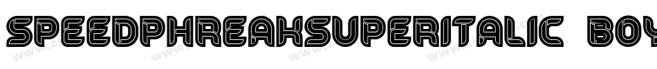 SpeedPhreakSuperItalic-7BOYP字体转换
