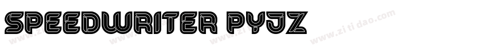 Speedwriter-pYJZ字体转换