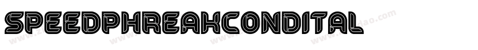 speedphreakcondital字体转换
