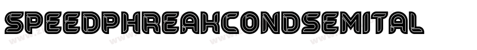 speedphreakcondsemital字体转换
