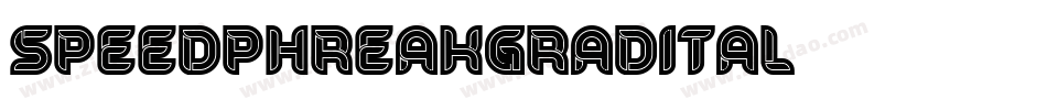 speedphreakgradital字体转换