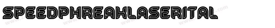 speedphreaklaserital字体转换