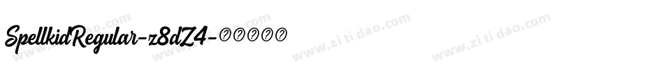 SpellkidRegular-z8dZ4字体转换