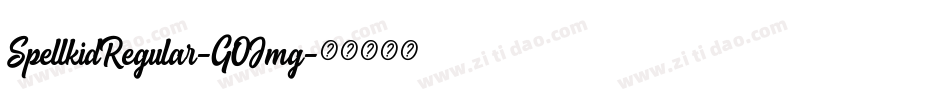 SpellkidRegular-GOJmg字体转换