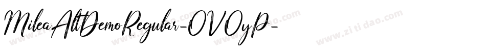 MileaAltDemoRegular-OVOyP字体转换