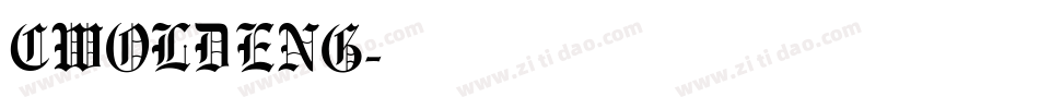 CWOLDENG字体转换