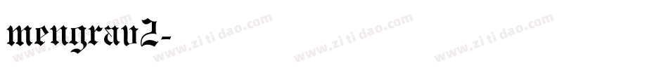 mengrav2字体转换