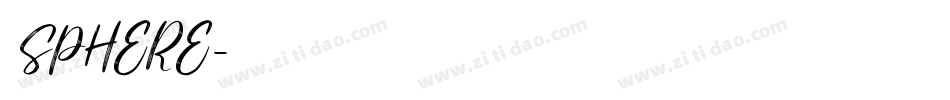 52SPHERE字体转换