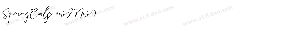 SpringCats-owMw0字体转换