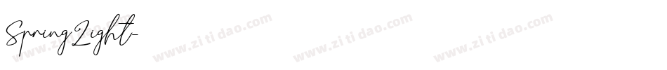 SpringLight字体转换