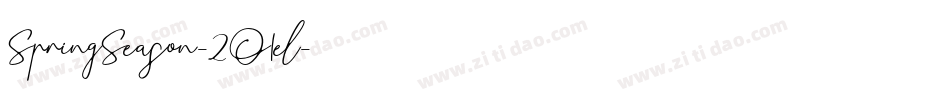 SpringSeason-2O1el字体转换
