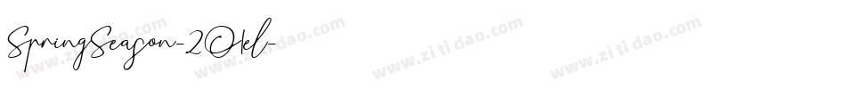 SpringSeason-2O1el字体转换