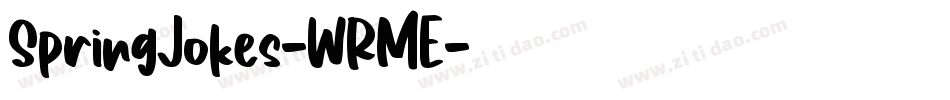 SpringJokes-WRME字体转换