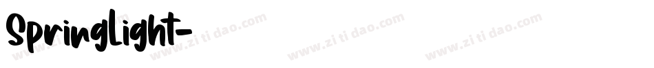 SpringLight字体转换