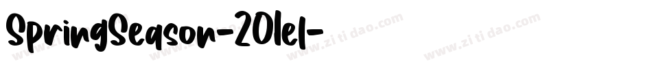 SpringSeason-2O1el字体转换