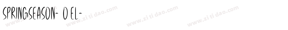 SpringSeason-2O1el字体转换