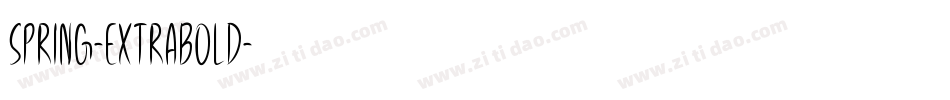 Spring-Extrabold字体转换