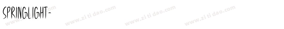 SpringLight字体转换