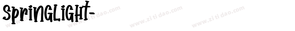 SpringLight字体转换