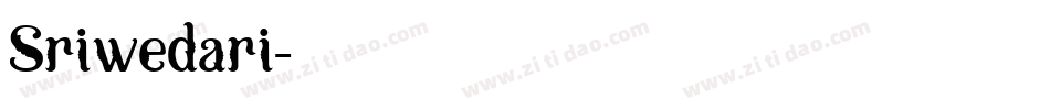 Sriwedari字体转换