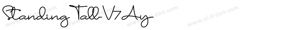 StandingTall-V7Ay字体转换 StandingTall-V7Ay字体转换