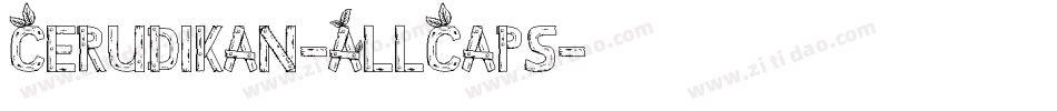 Cerudikan-AllCaps字体转换