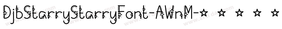 DjbStarryStarryFont-AWnM字体转换