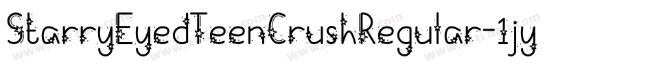 StarryEyedTeenCrushRegular-1jyv字体转换