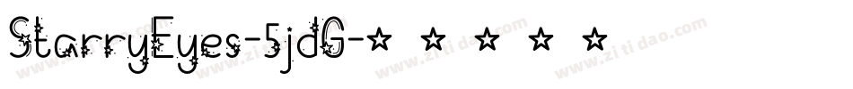StarryEyes-5jdG字体转换