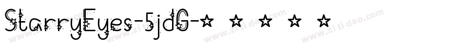 StarryEyes-5jdG字体转换
