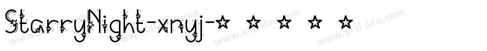 StarryNight-xnyj字体转换