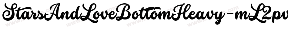 StarsAndLoveBottomHeavy-mL2pv字体转换