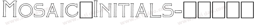 Mosaic_Initials字体转换