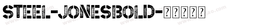 Steel-JonesBold字体转换