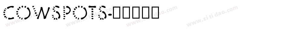 COWSPOTS字体转换