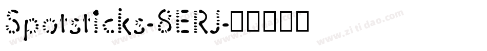 Spotsticks-8ERJ字体转换