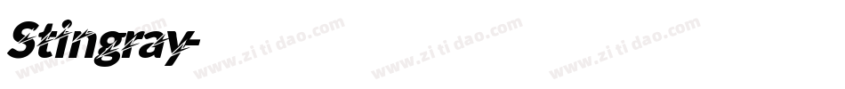 Stingray字体转换