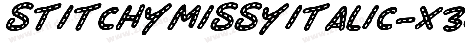 StitchyMissyItalic-X3EnK字体转换