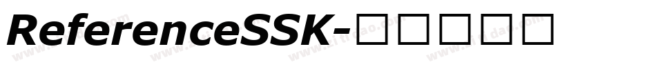 ReferenceSSK字体转换