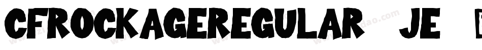 CfRockAgeRegular-4je9字体转换