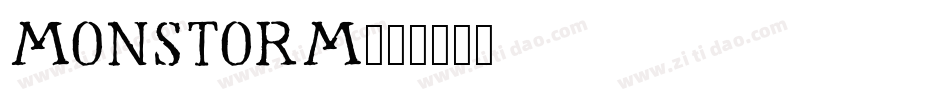 Monstorm字体转换