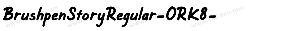 BrushpenStoryRegular-ORK8字体转换