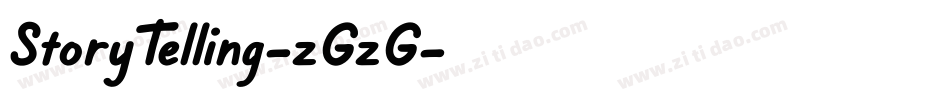 StoryTelling-zGzG字体转换