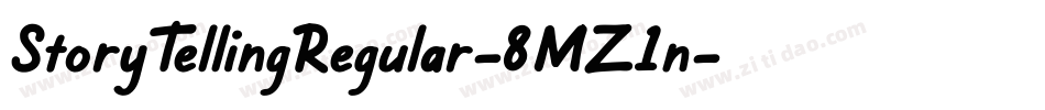 StoryTellingRegular-8MZ1n字体转换