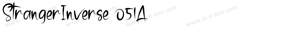 StrangerInverse-o51A字体转换