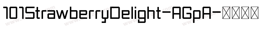 101StrawberryDelight-AGpA字体转换