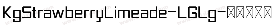 KgStrawberryLimeade-LGLg字体转换